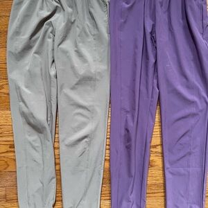 Abercrombie Kids Gray and Purple Joggers sz 13/14